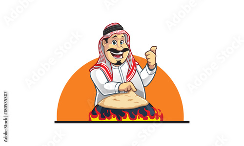 Saj Arabian Bread Logo