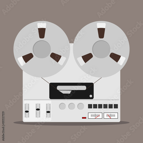 Bobbin tape recorder, badge of bobbin tape recorder.