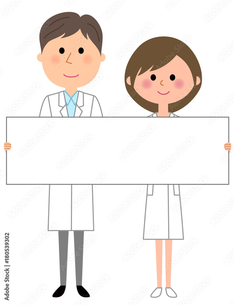 医師と看護師　ホワイトボード