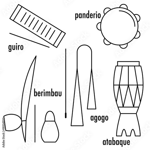 Brazilian Capoeira Music Instruments