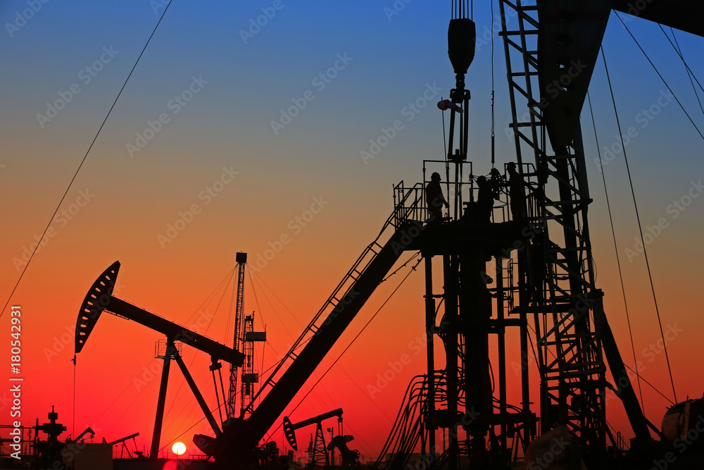 the oil workers are working the oil workers are working