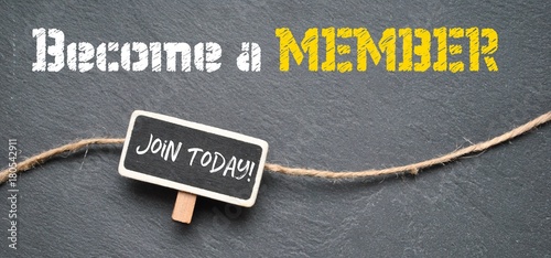 Obraz na płótnie Become a member