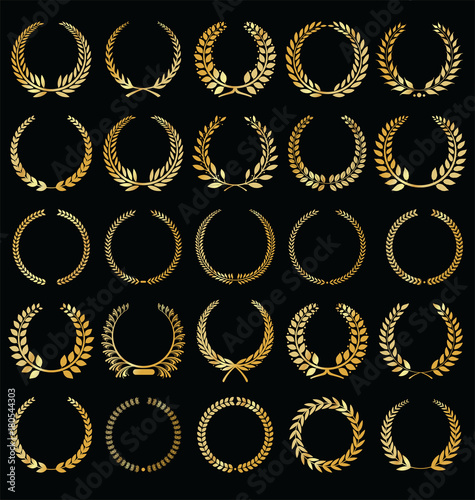 Golden sale frame badge and label vector collection