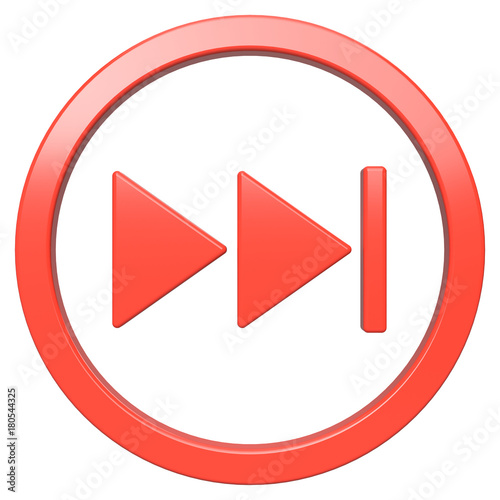 Fast forward icon. Red round 3d button with frame Free Download Fast forward icon. Red round 3d button with frame - GFXLoad
