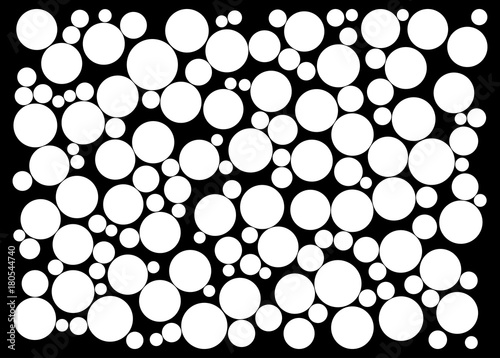 random dots on black background