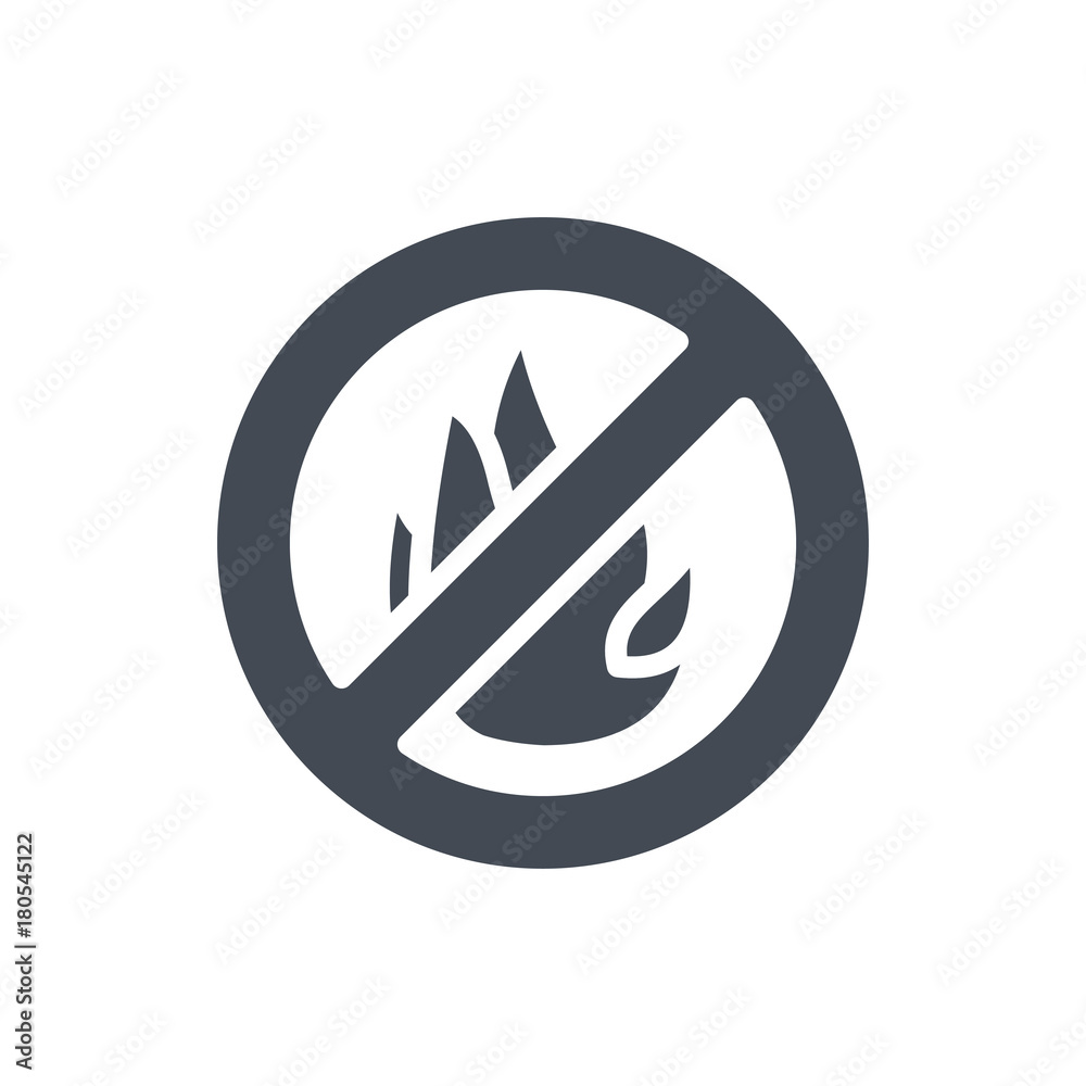 Firefight service silhouette icon fire sign