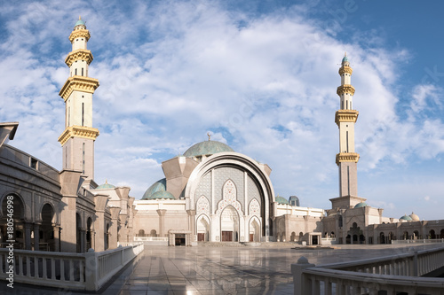 View of public mosque, Wilayah persekutuan mosque in morning, Kuala Lumpur, Malaysia