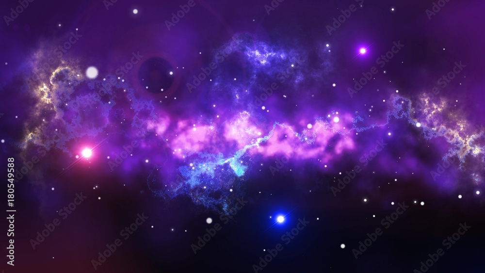 Splendid Star Space Illustration