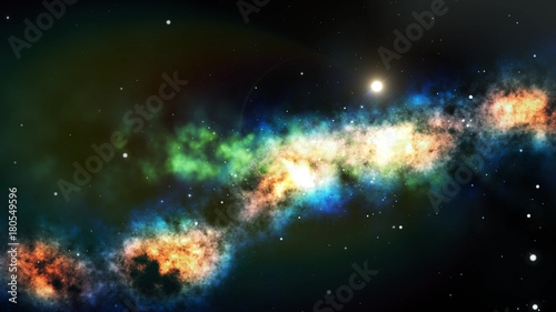 Fototapeta Naklejka Na Ścianę i Meble -  Nebula Star Space Illustration
