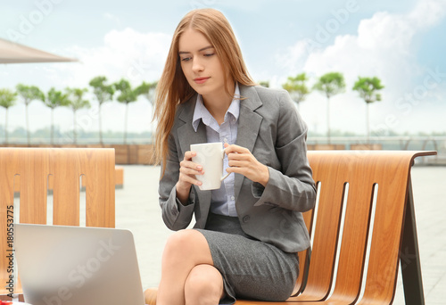 Young female marketing mana...