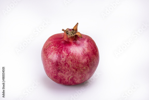 Pomegranate isolated on the white surface