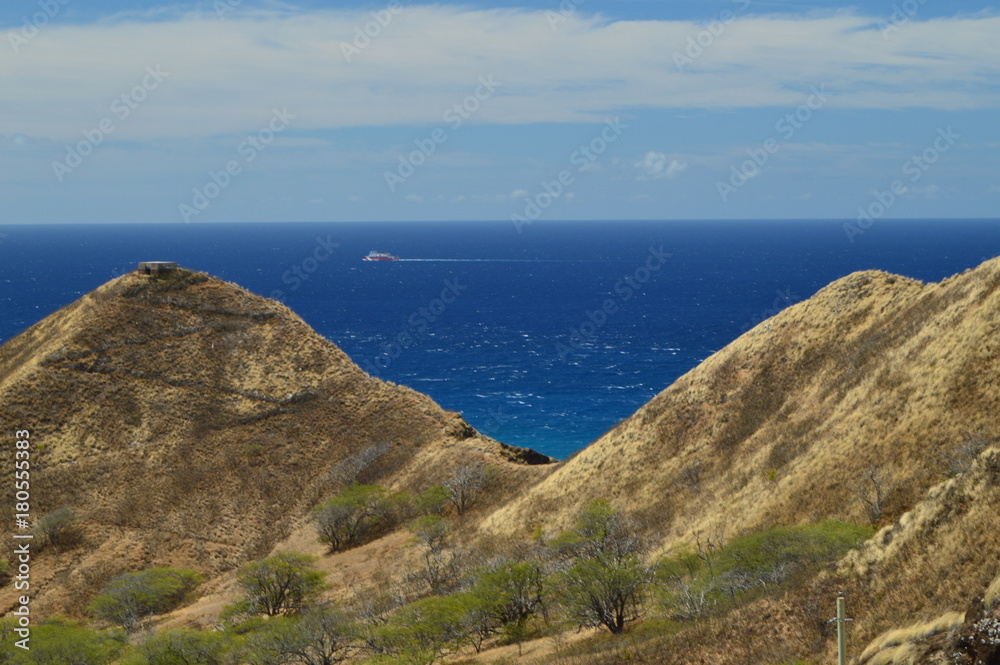 Mountains of Diamond Head. Oahu, Hawaii, USA, EEUU. Mountains of Diamond Head. Oahu, Hawaii, USA, EEUU.