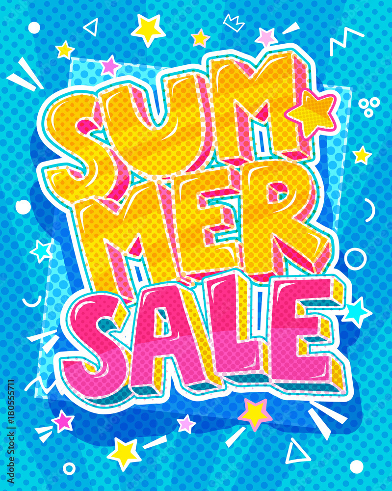Fototapeta premium Summer Sale Message