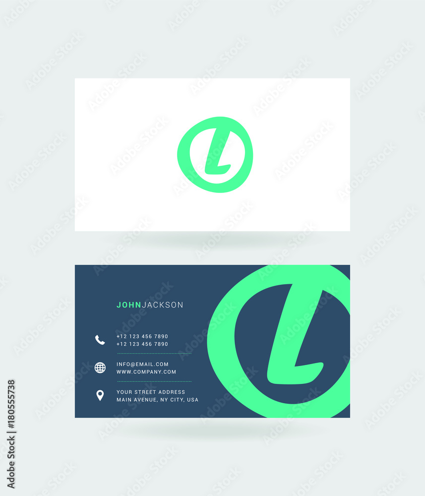 Letter L Logo with Business Card Template Vector. Letter L Logo with Business Card Template Vector.