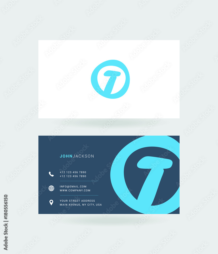 Letter T Logo with Business Card Template Vector. Letter T Logo with Business Card Template Vector.