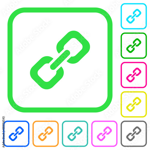 Link vivid colored flat icons icons