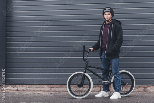 young bmx cyclist