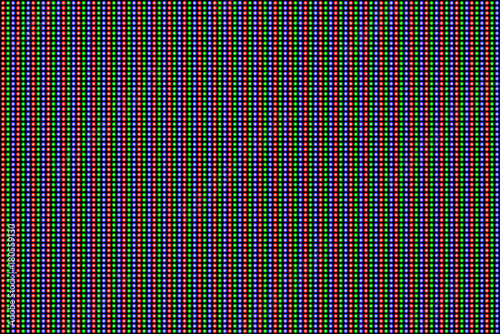Obraz na płótnie RGB Screen dots seamless pattern. Analog display television. Close Up Texture w salonie