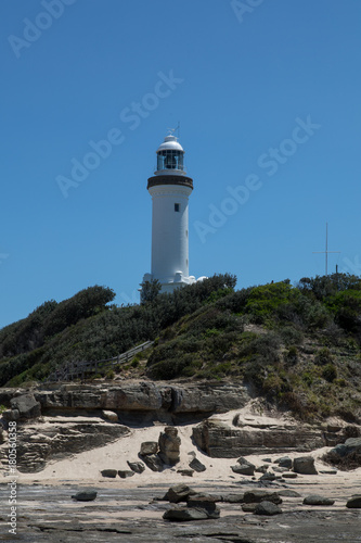 Lighthouse in Australia, seen from beach