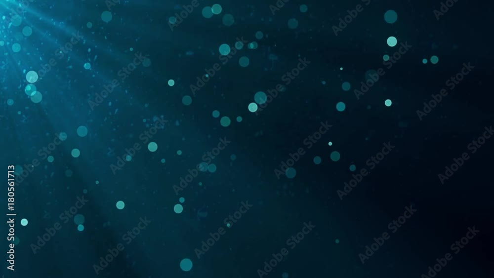 underwater light rays and bubbles animation background - new quality nature scenic view cool video footage