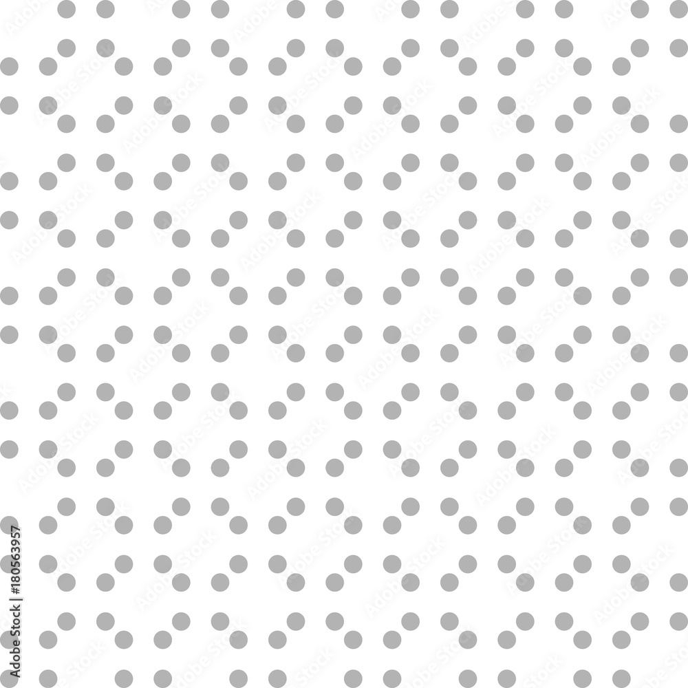 Abstract seamless pattern with grey dots on a white background