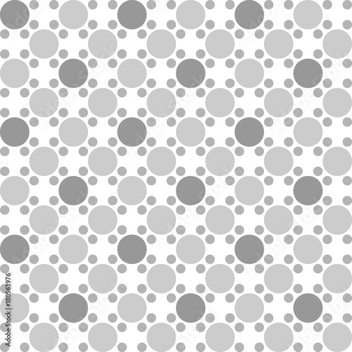 Fototapeta Naklejka Na Ścianę i Meble -  Abstract seamless pattern with circles on a white background