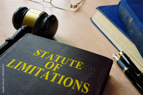 Statute of limitations (SOL) on a court desk. photo
