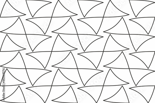 Geometric seamless pattern with linear