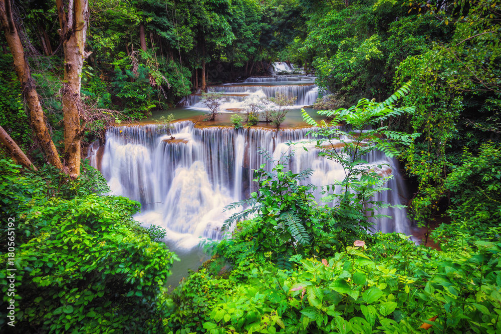 Hua mea khamin water falls  in Erawan National Park, Kanchanaburi, Thailand