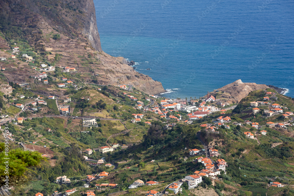 Porto da Cruz on the north coast of Madeira , Portugal