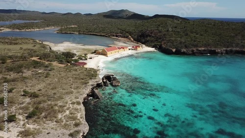 Bonaire island Caribbean sea coast lagoon video 