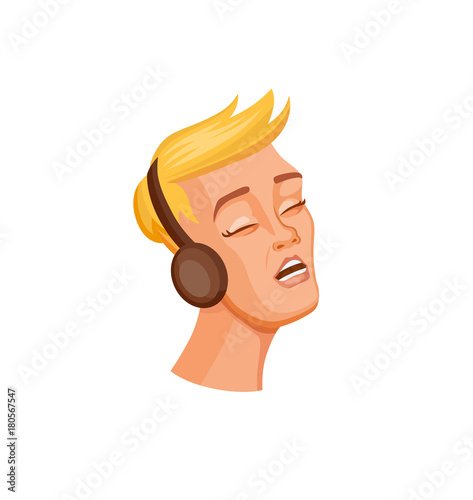 Young man head
