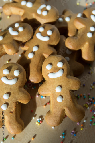 Ginger bread man cookies for Christmas