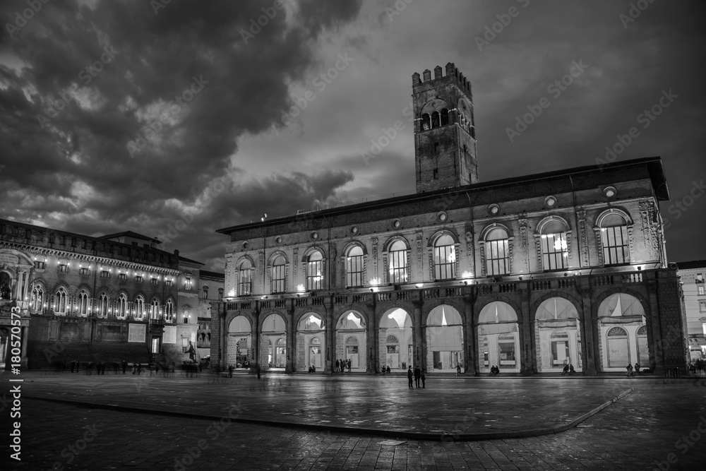 Main square of Bologna, Italy