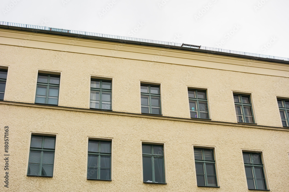 yellow building with copy space yellow building with copy space