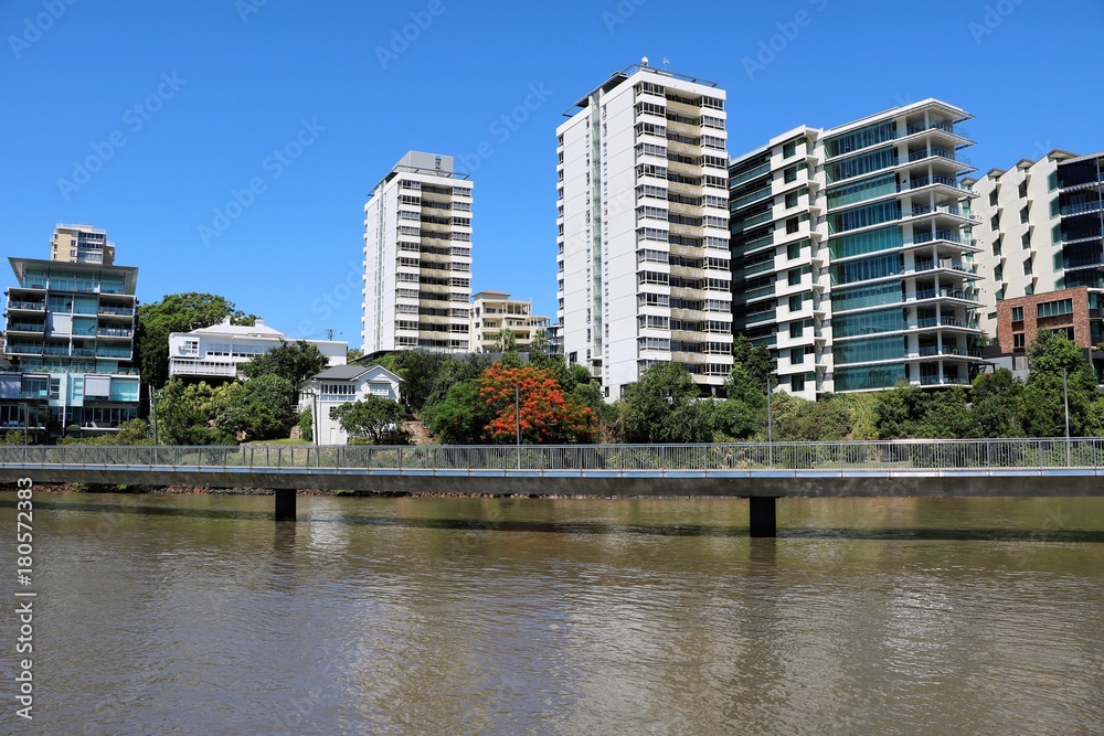 Living in Brisbane at the Brisbane River, Queensland Australia 