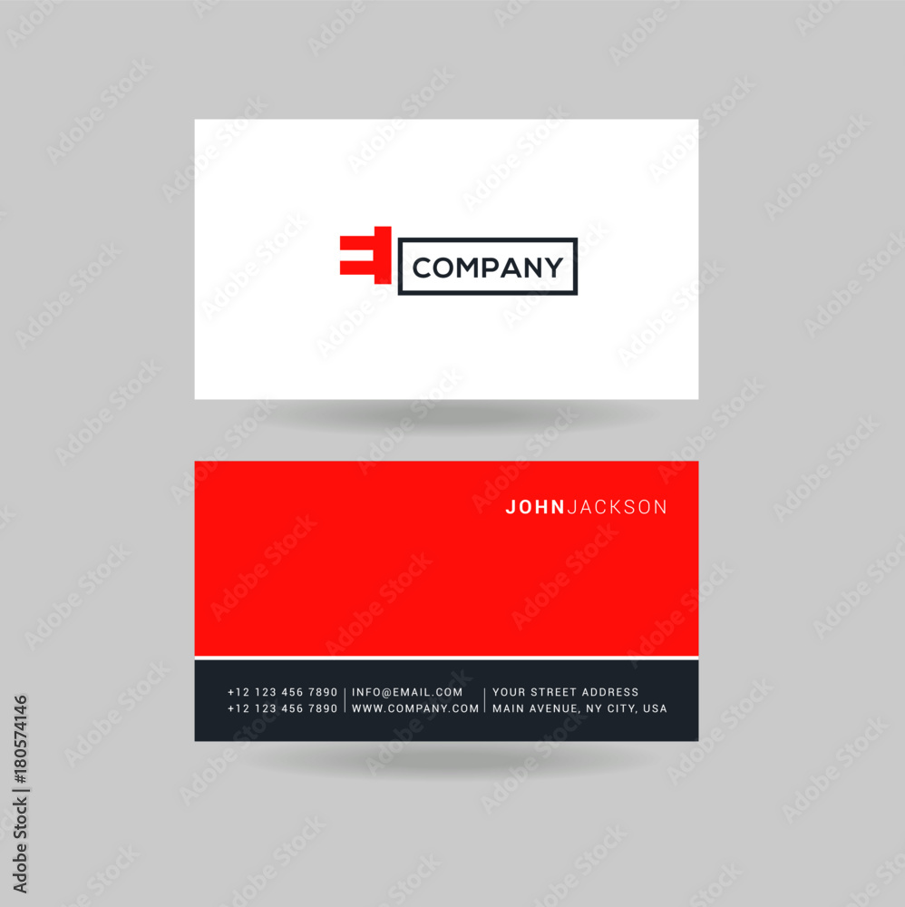 Letter E Logo Icon with Business Card Template Vector. Letter E Logo Icon with Business Card Template Vector.