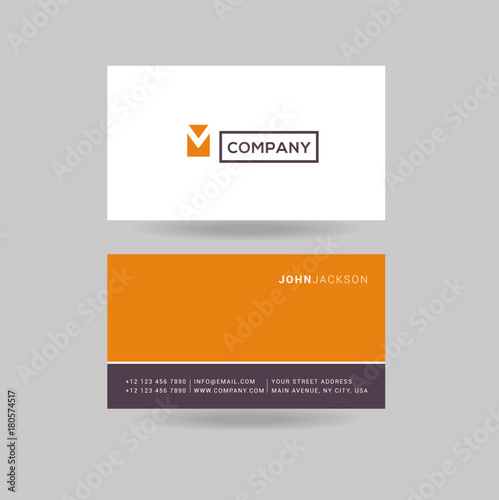 Wallpaper Mural Letter M Logo Icon with Business Card Template Vector. Torontodigital.ca