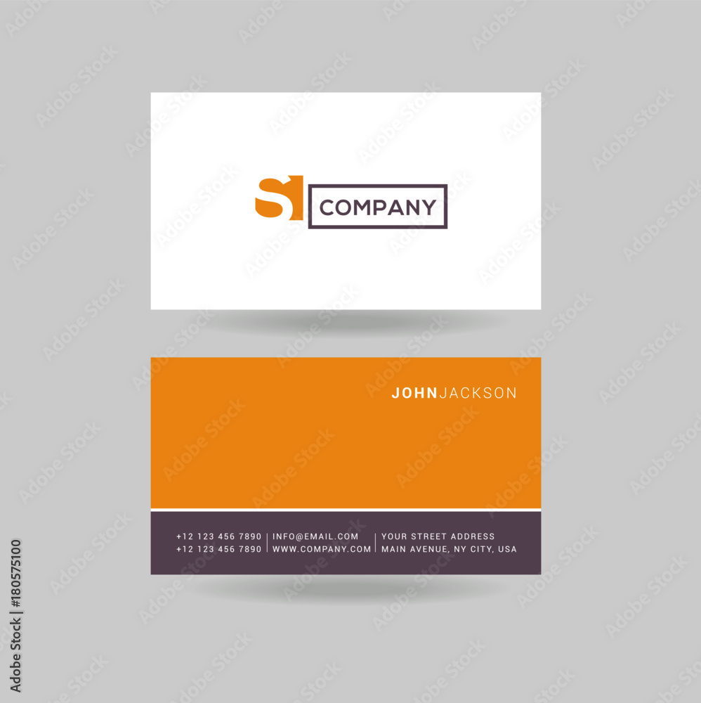 Letter G Logo Icon with Business Card Template Vector.