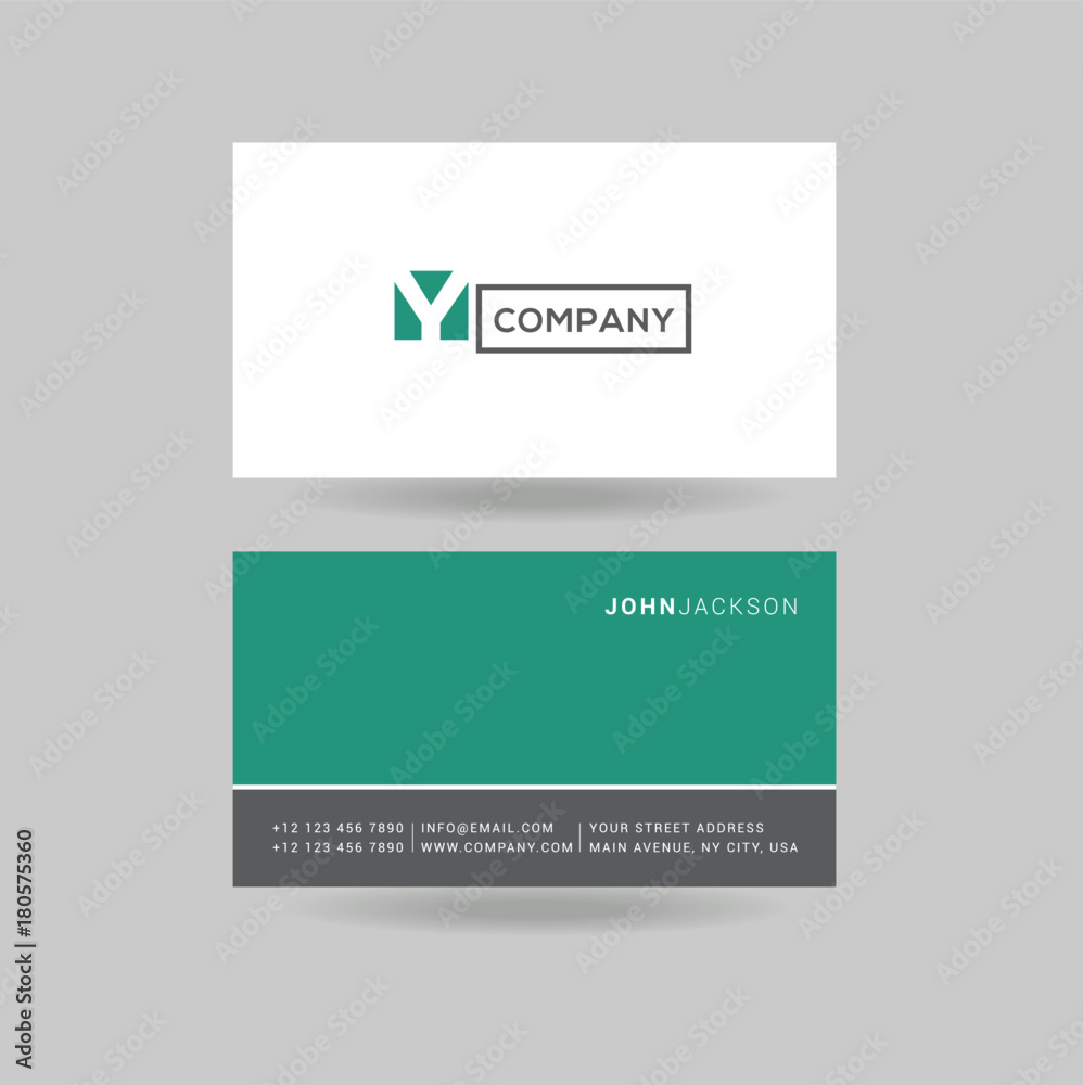 Letter G Logo Icon with Business Card Template Vector.