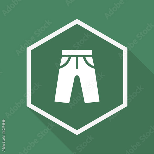 Polygon Button mit Schatten - Hose