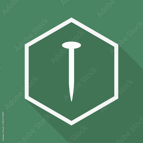 Polygon Button mit Schatten - Nagel