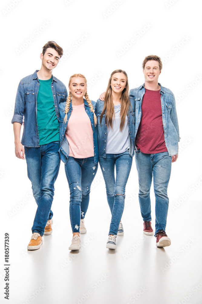 happy young friends happy young friends
