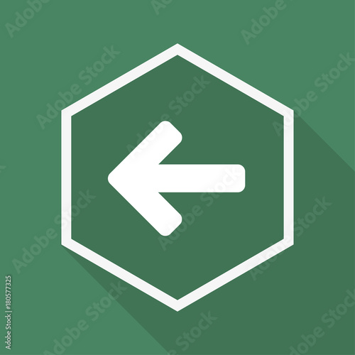 Polygon Button mit Schatten - Pfeil nach rechts