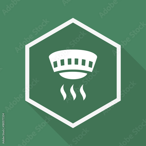 Polygon Button mit Schatten - Feuermelder