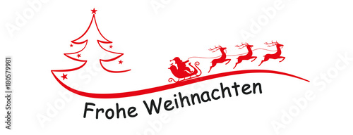 Weihnachtsbaum Schwung mit Gruß