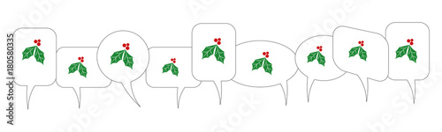 Sprechblasen - Stechpalme