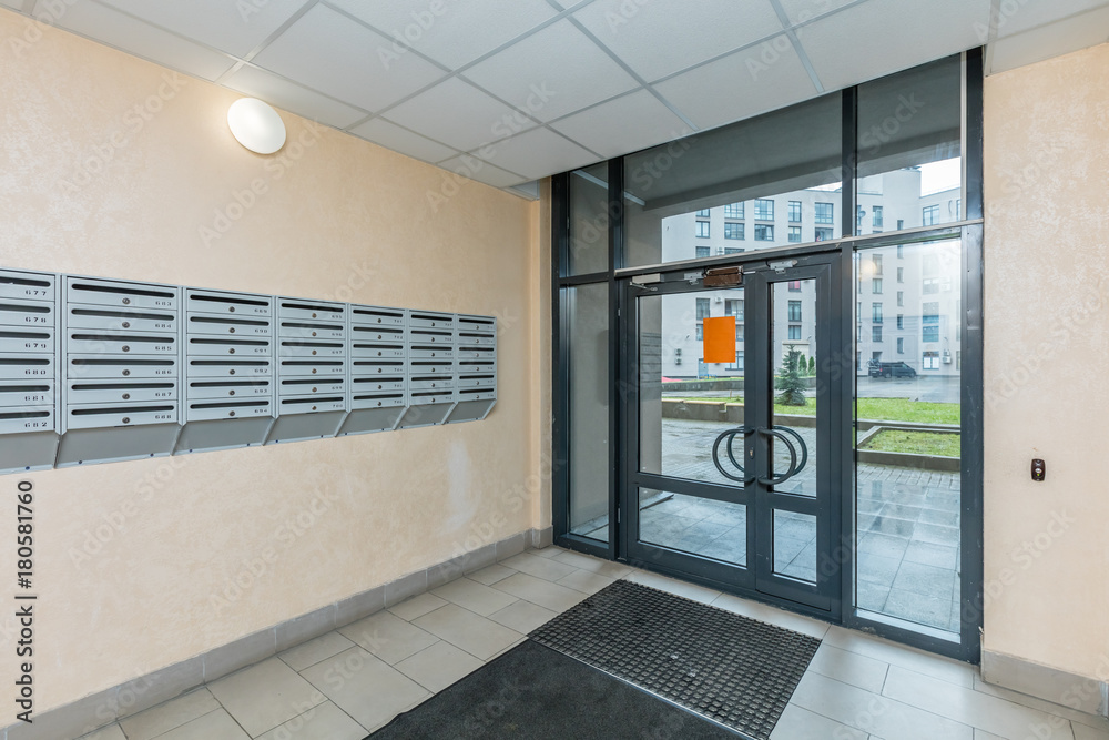 Fototapeta premium hall mailboxes and doors