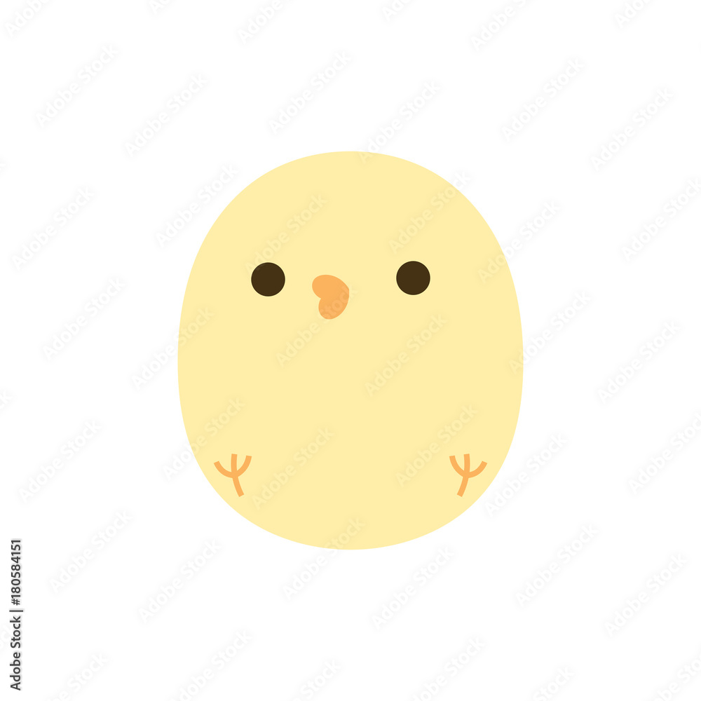Fototapeta premium Cute Chick Vector Icon
