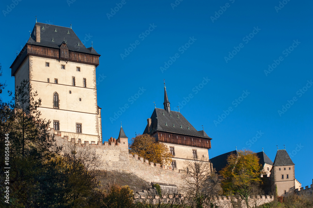 Karlstein castle iwith main Tower. Czech Republic Karlstein castle iwith main Tower. Czech Republic